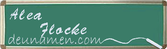Alea Flocke Visitenkarte
